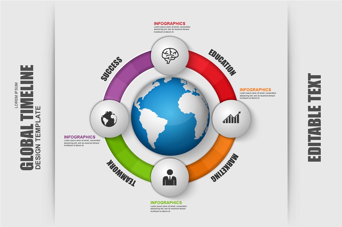 Set of Business Infographic El