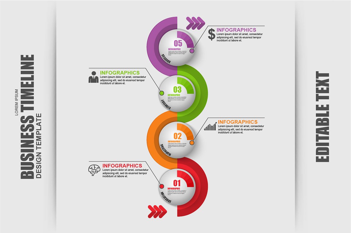 Set of Business Infographic El