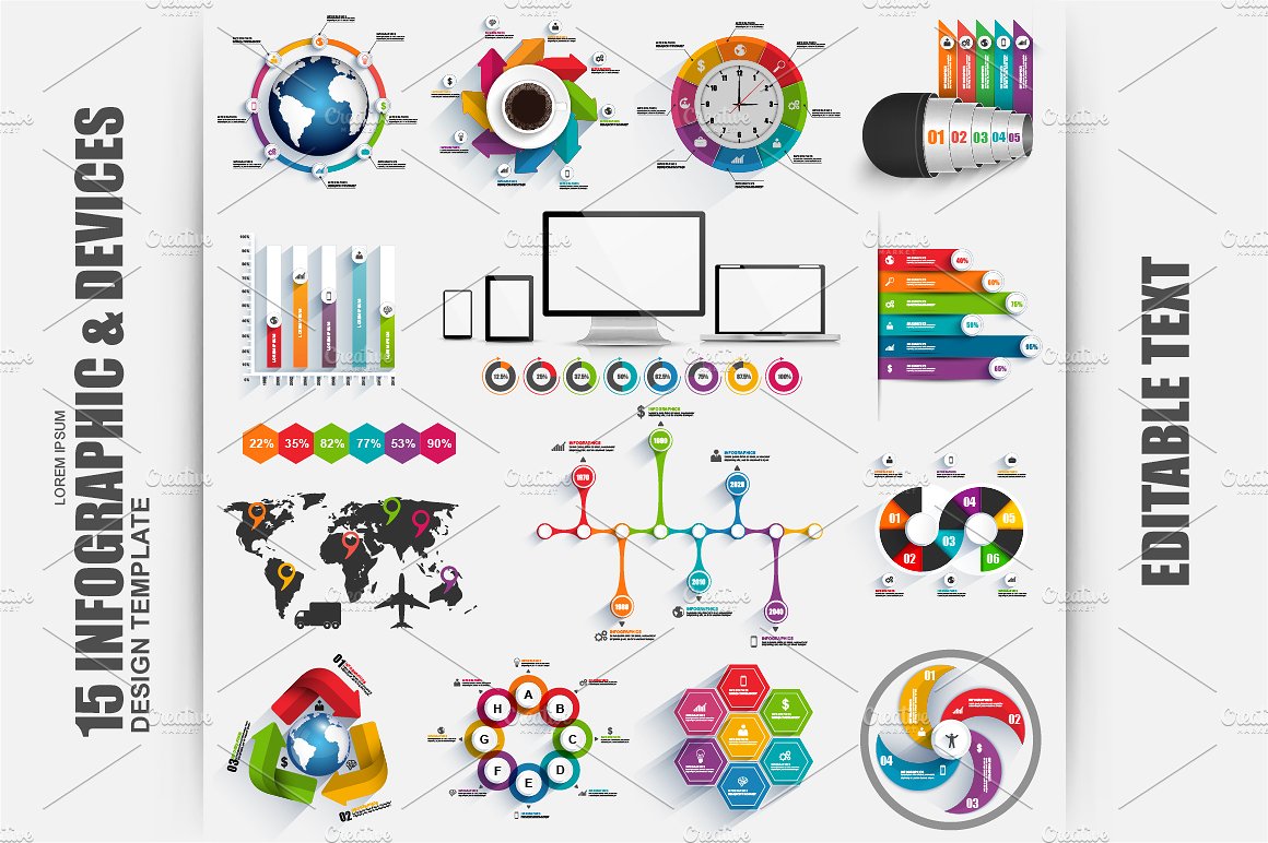 Set of Business Infographic El