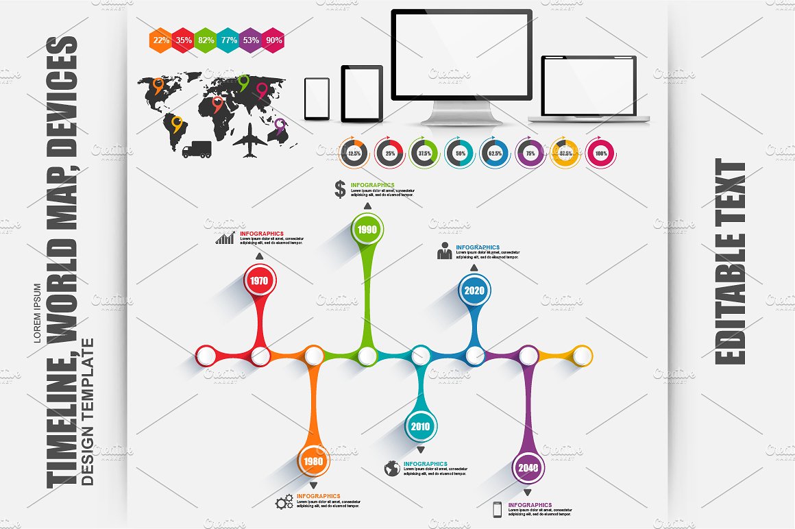 Set of Business Infographic El