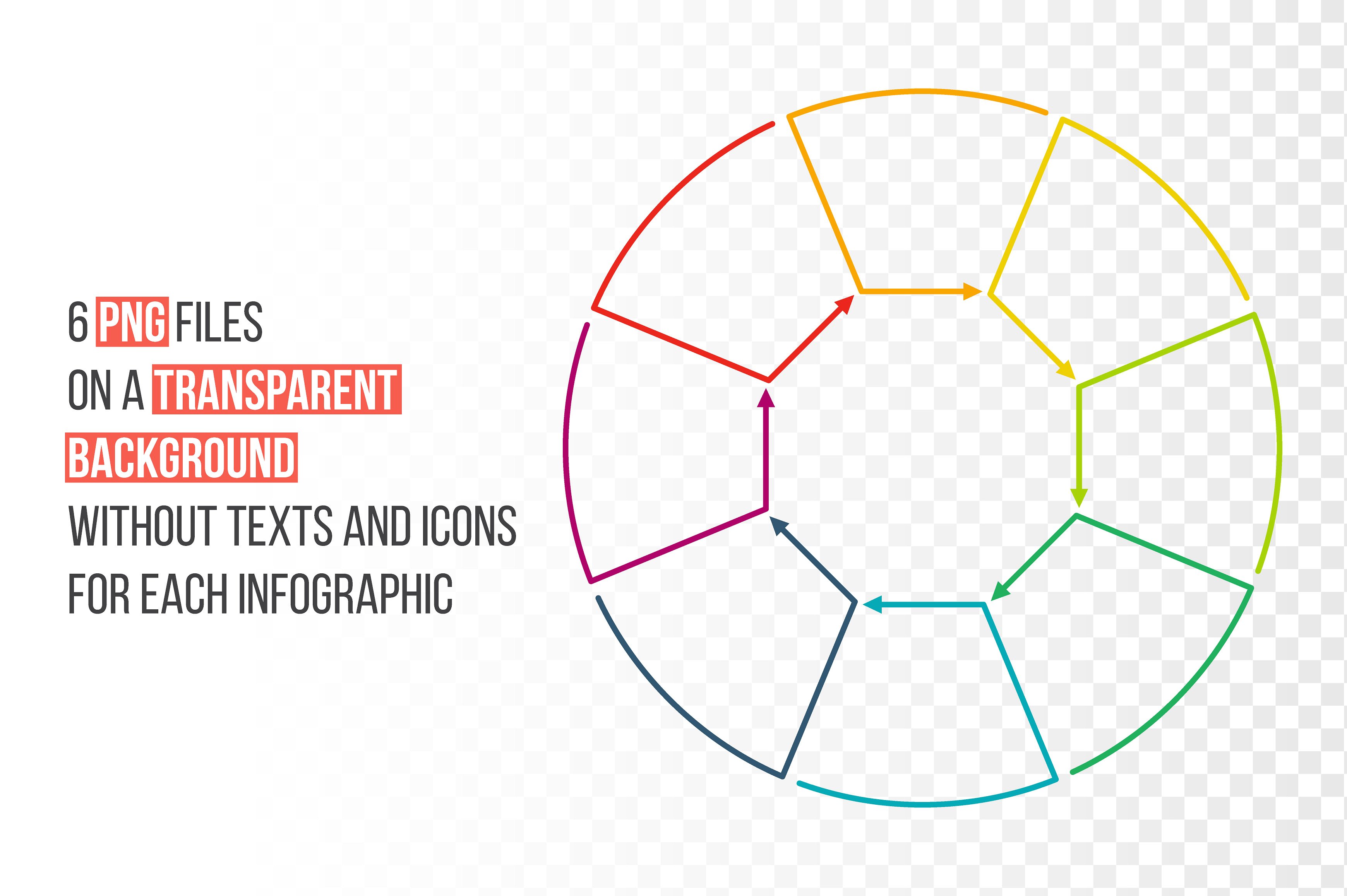 Line flat elements for infogra