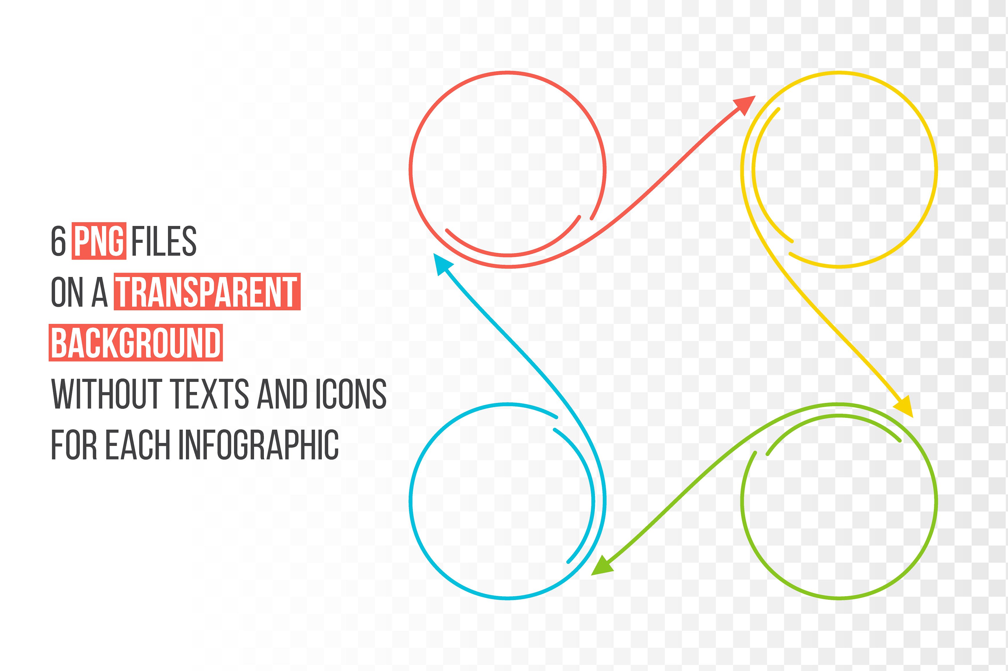 Line flat elements for infogra