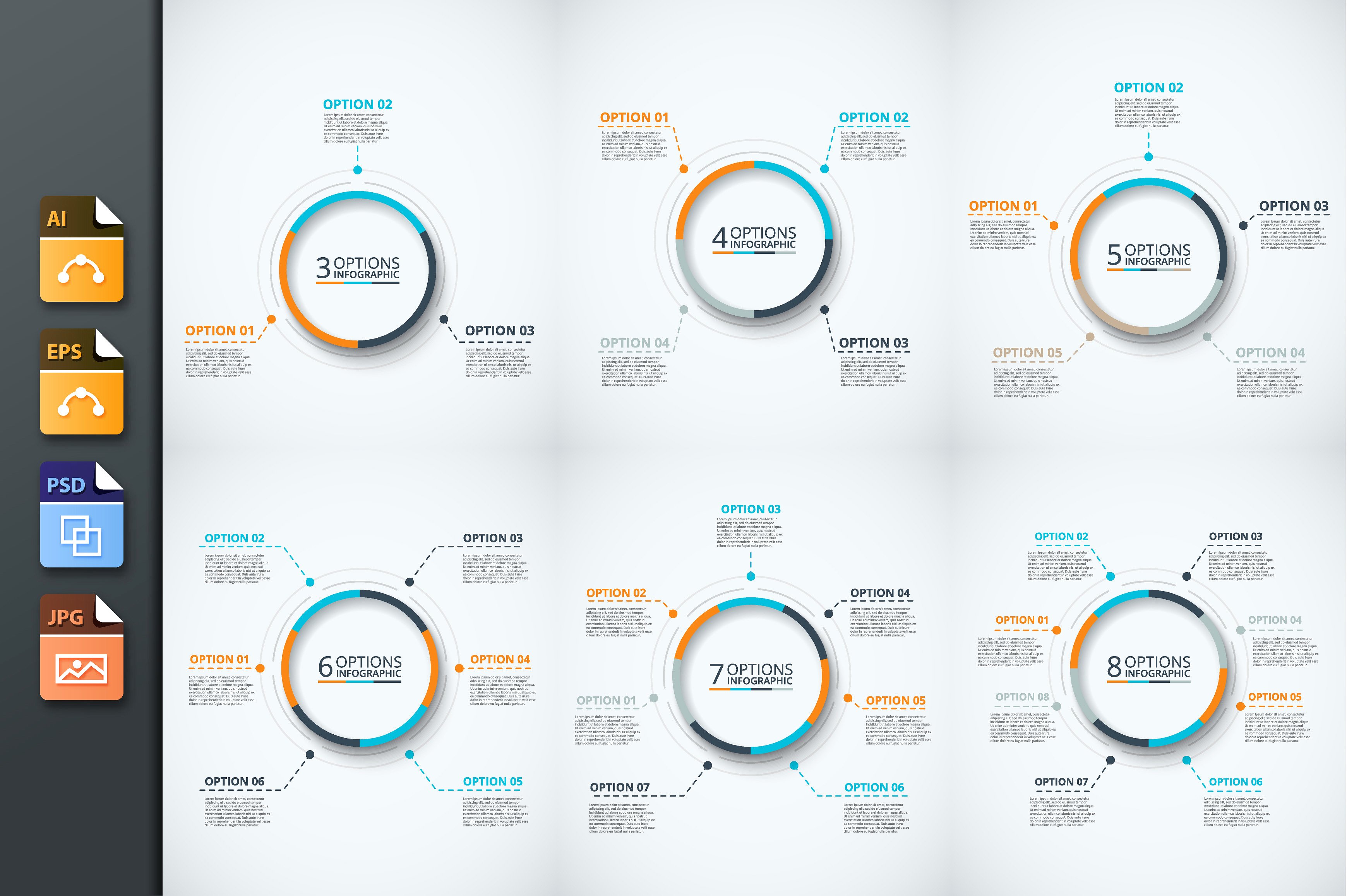 Infographics template set v.24