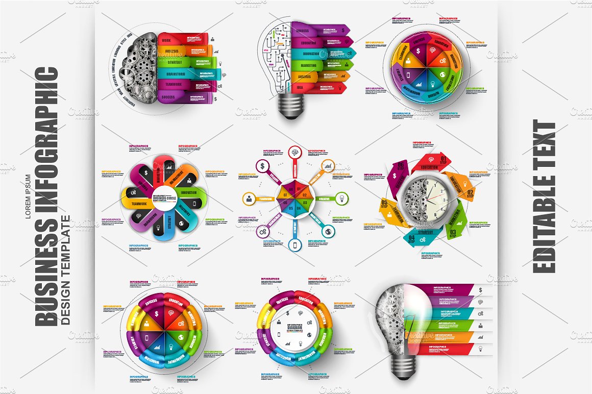 Set of Business Infographic El