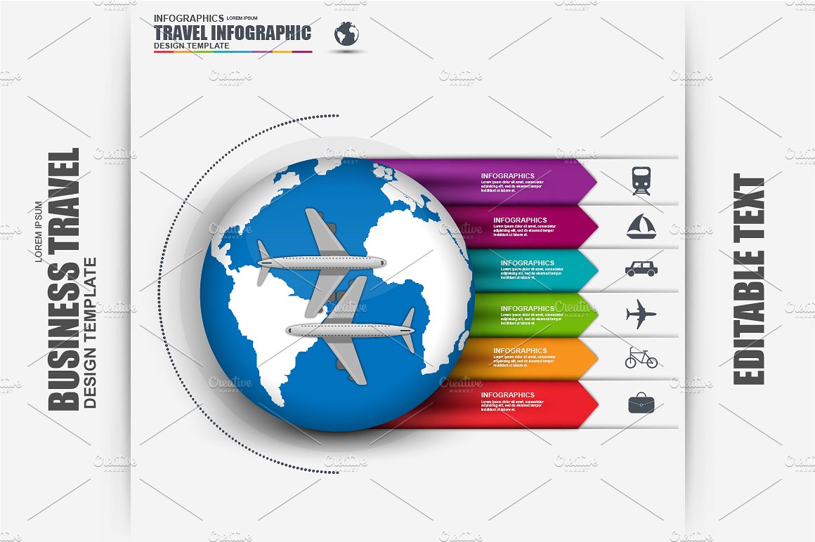 World Travel Business Infograp