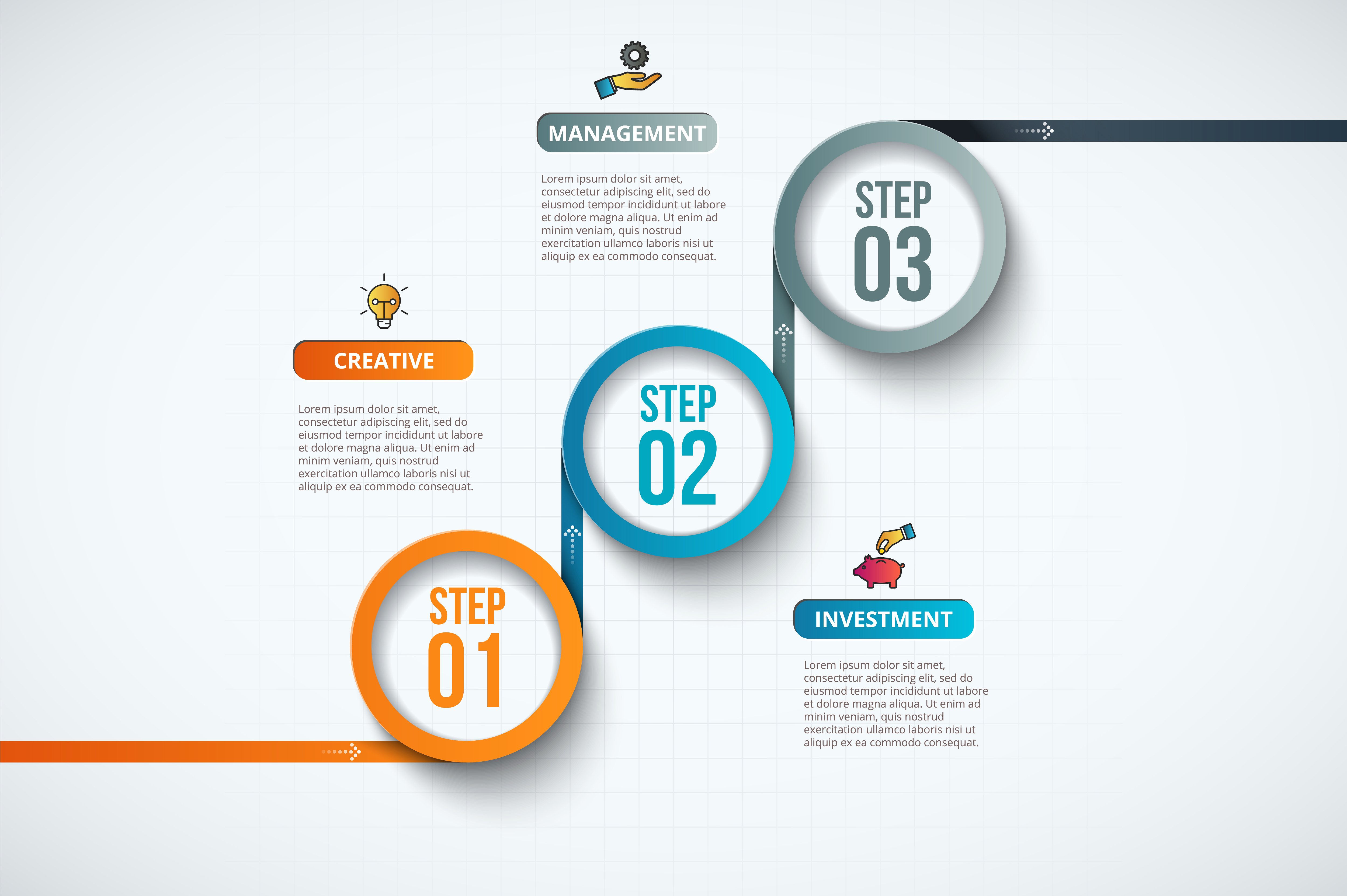 Diagrams for business infograp