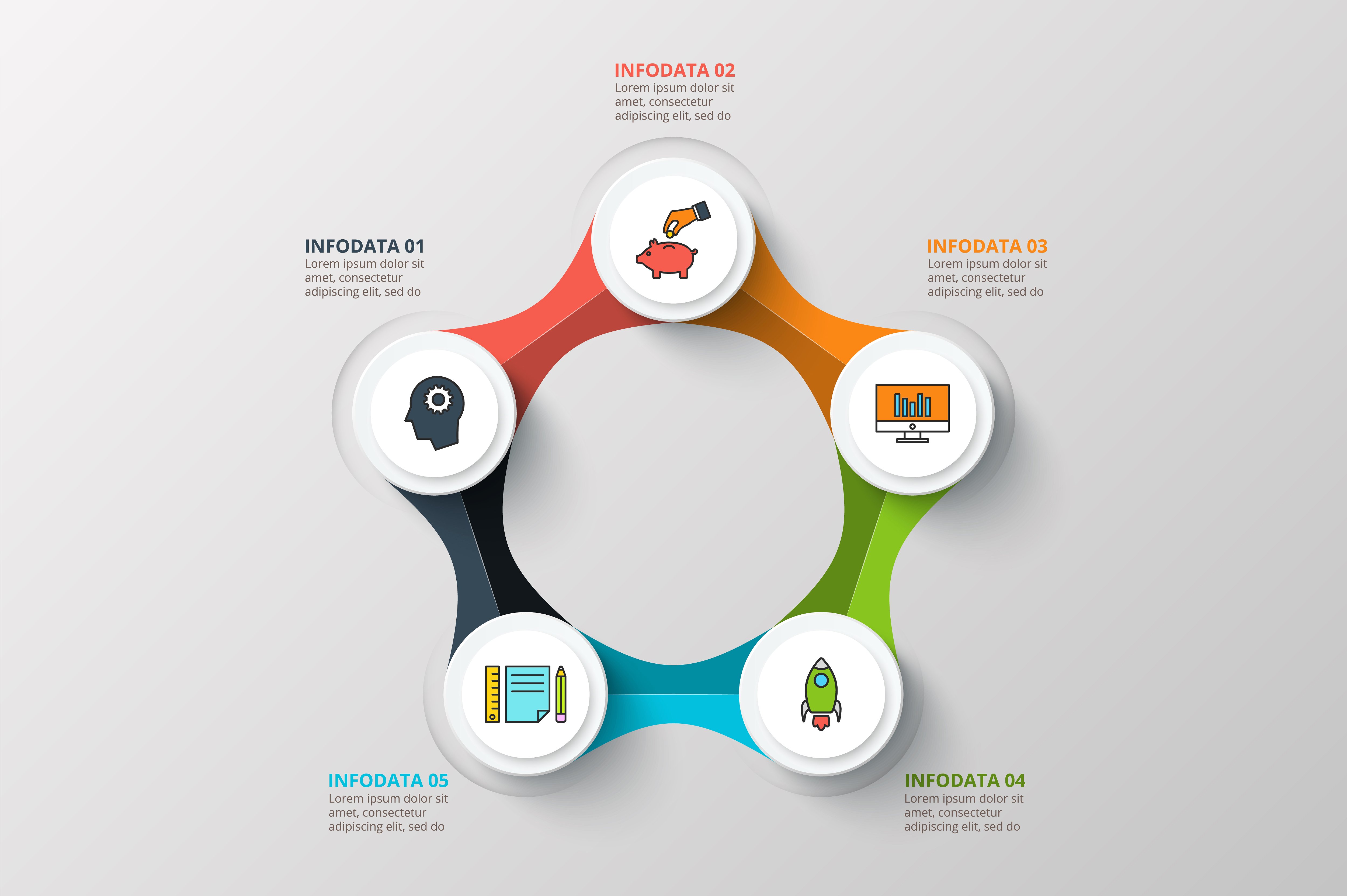 Diagrams for business infograp