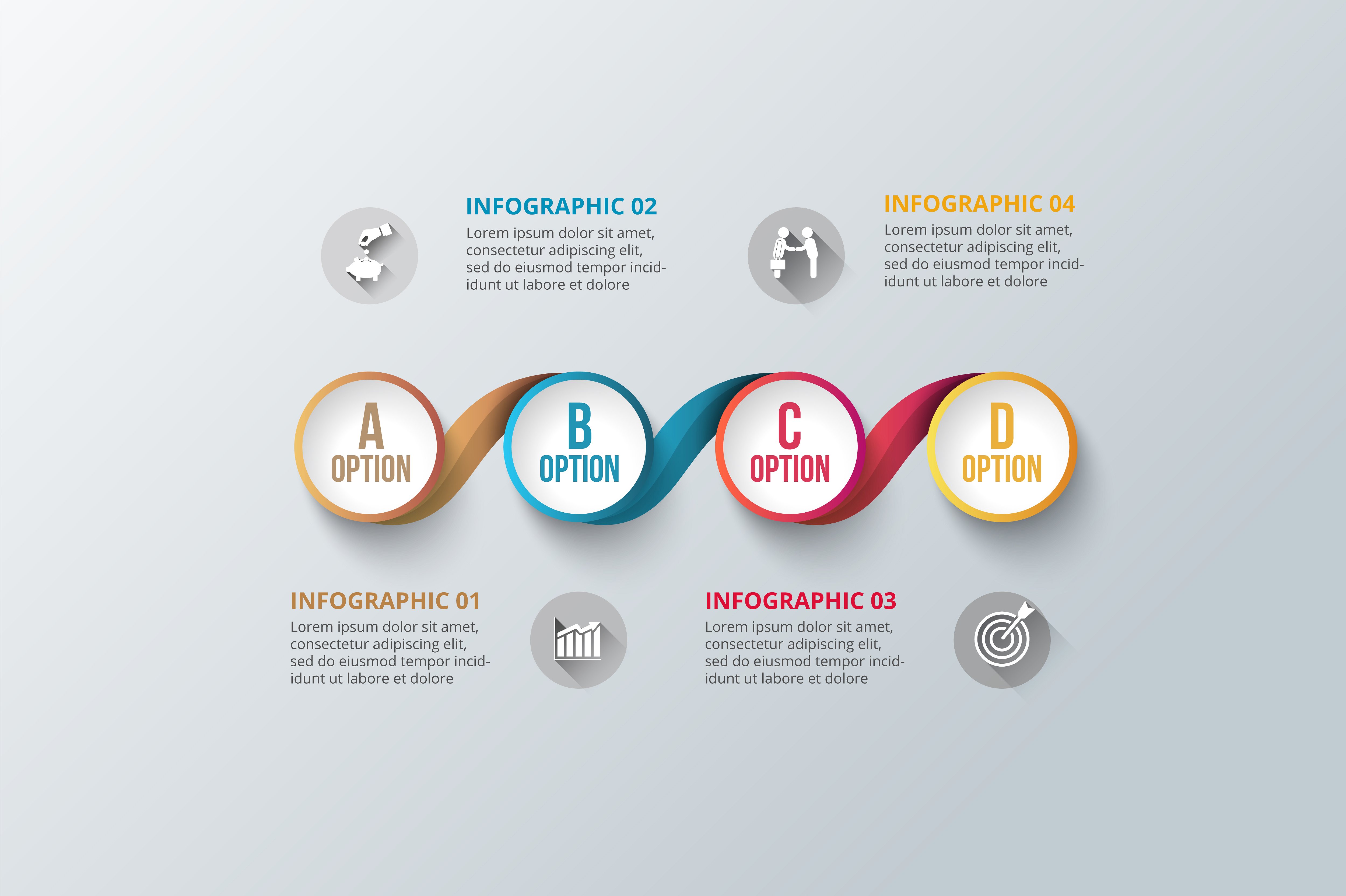 Diagrams for business infograp