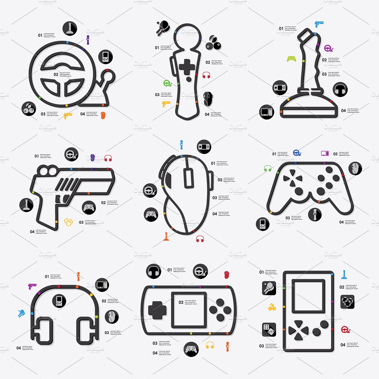 9 game infographics