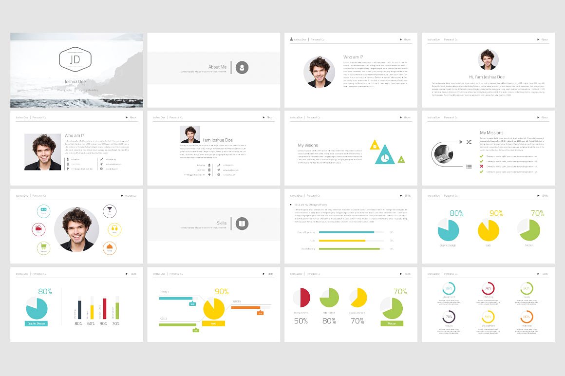 Personal CV Powerpoint Templat