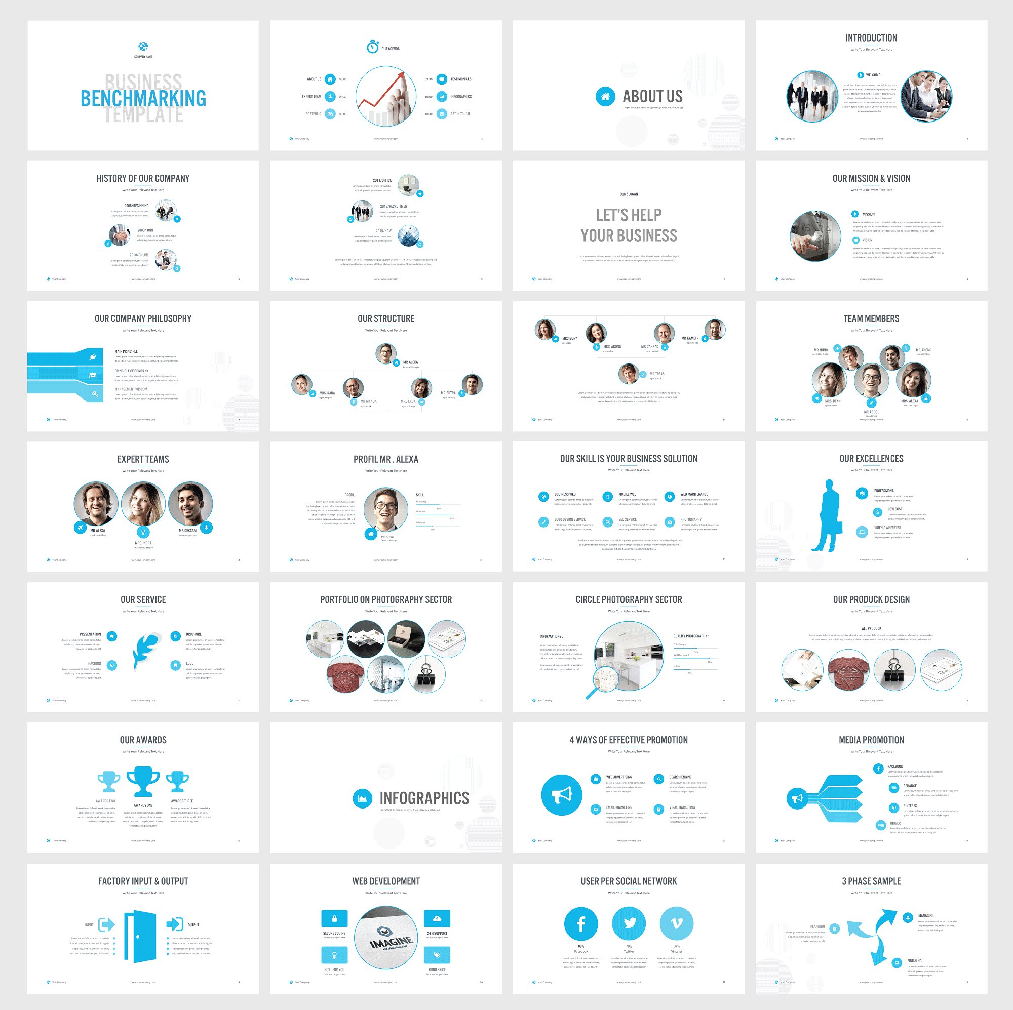 BENCHMARKING PowerPoint Templa