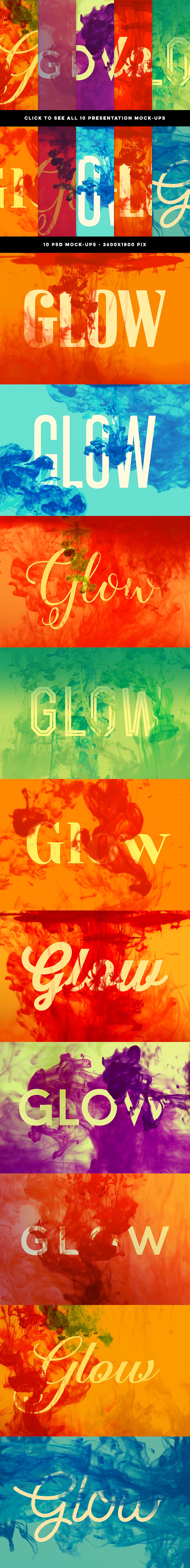 Glow Presentation Mock-ups