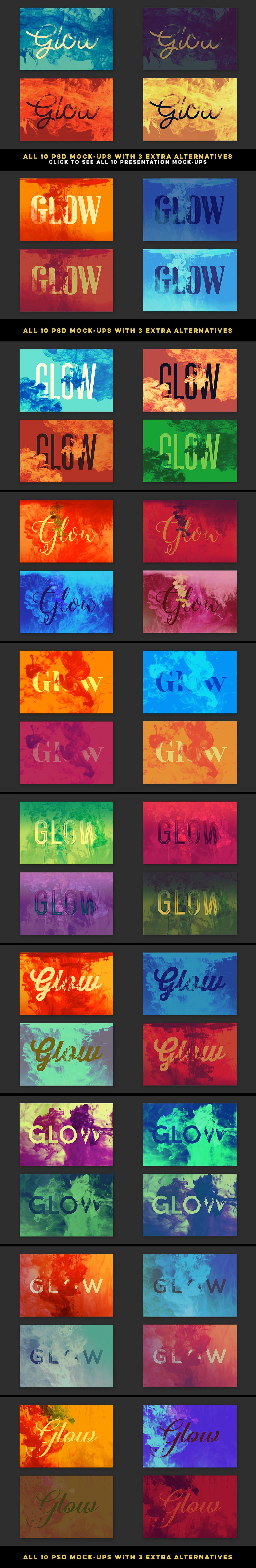 Glow Presentation Mock-ups