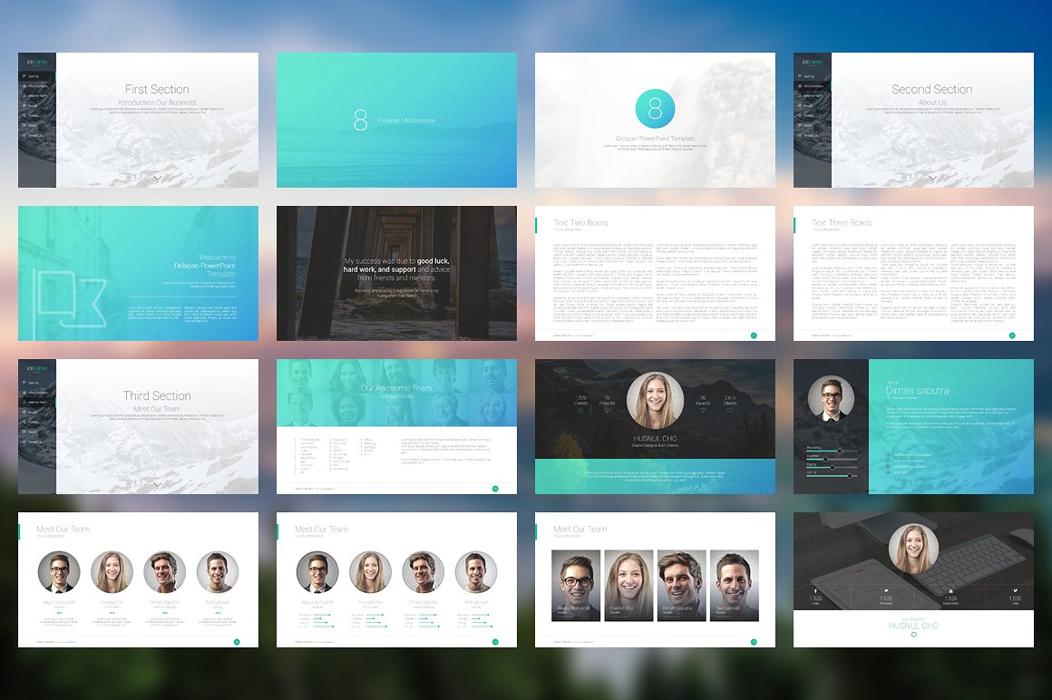 iDelapan PowerPoint Template