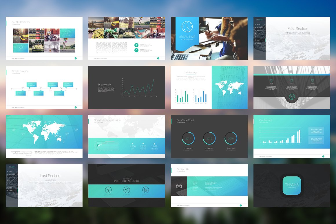 iDelapan PowerPoint Template