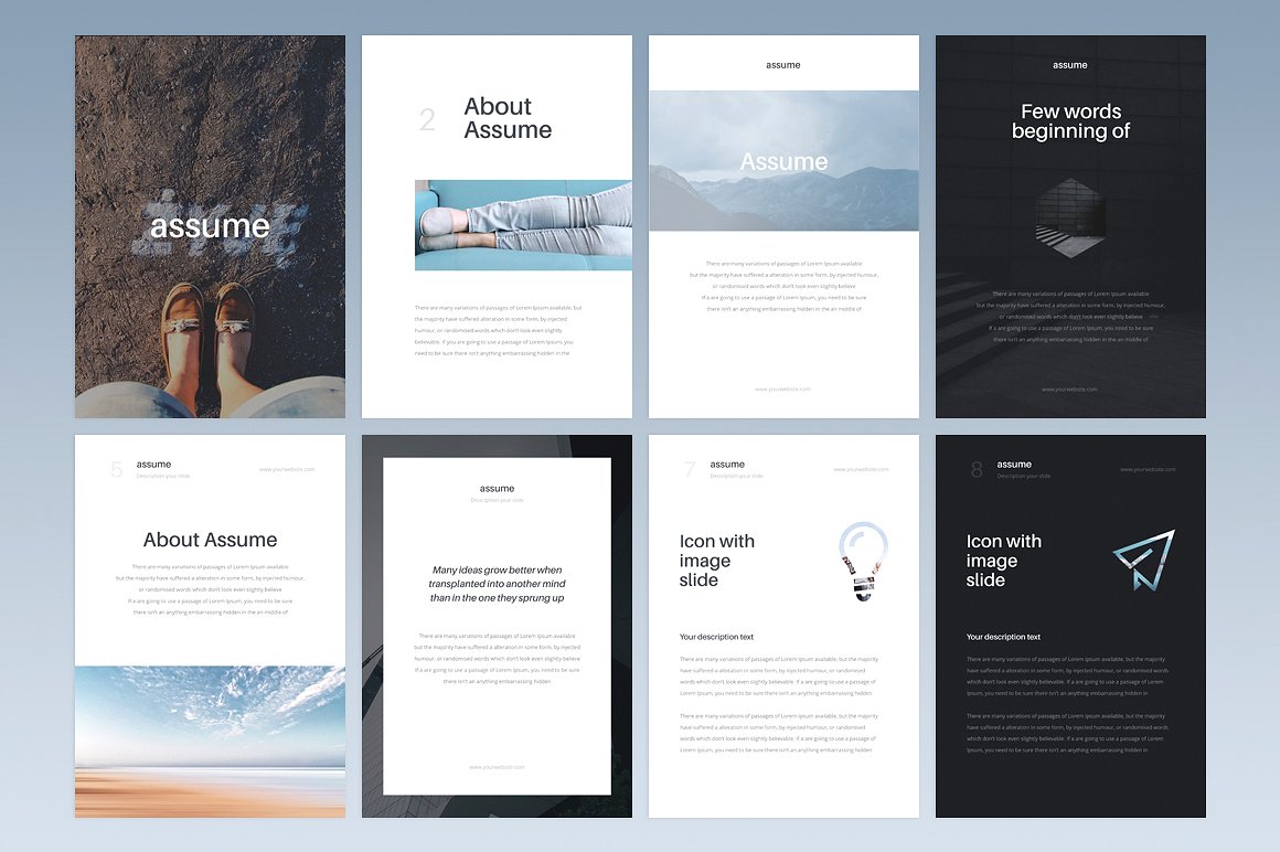 A4 - Assume Keynote Template