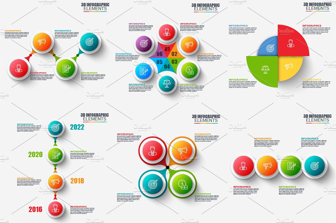 Set of Infographic Templates