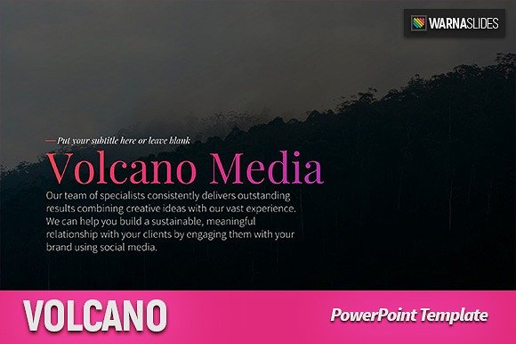 Volcano PowerPoint Template