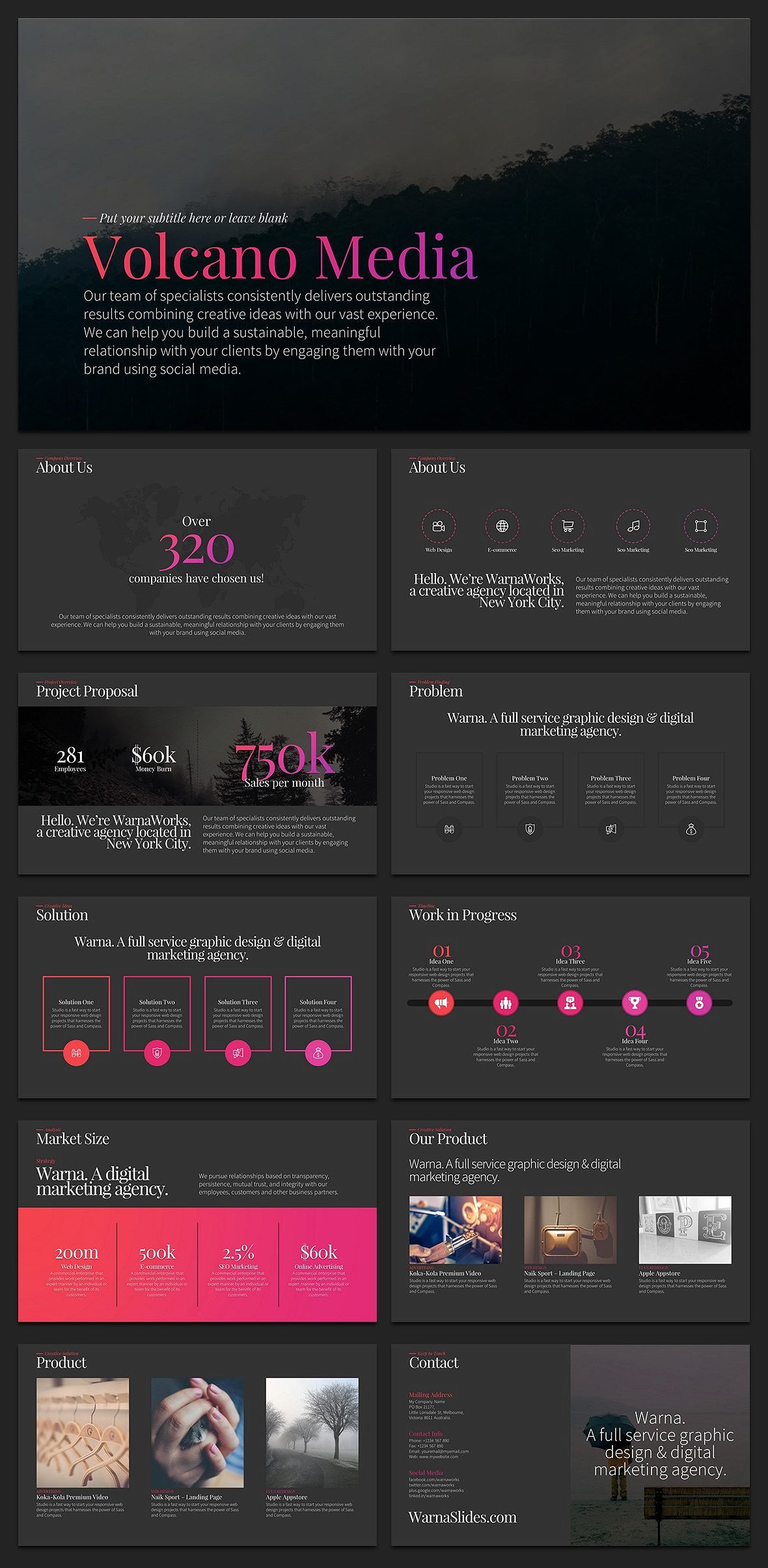 Volcano PowerPoint Template