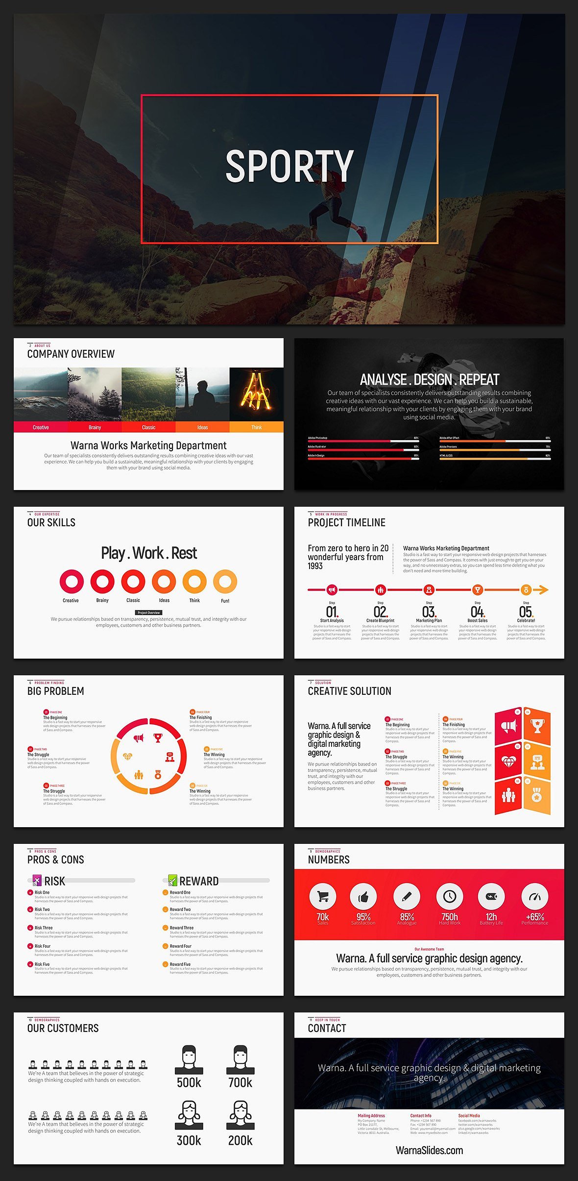 Sporty PowerPoint Template