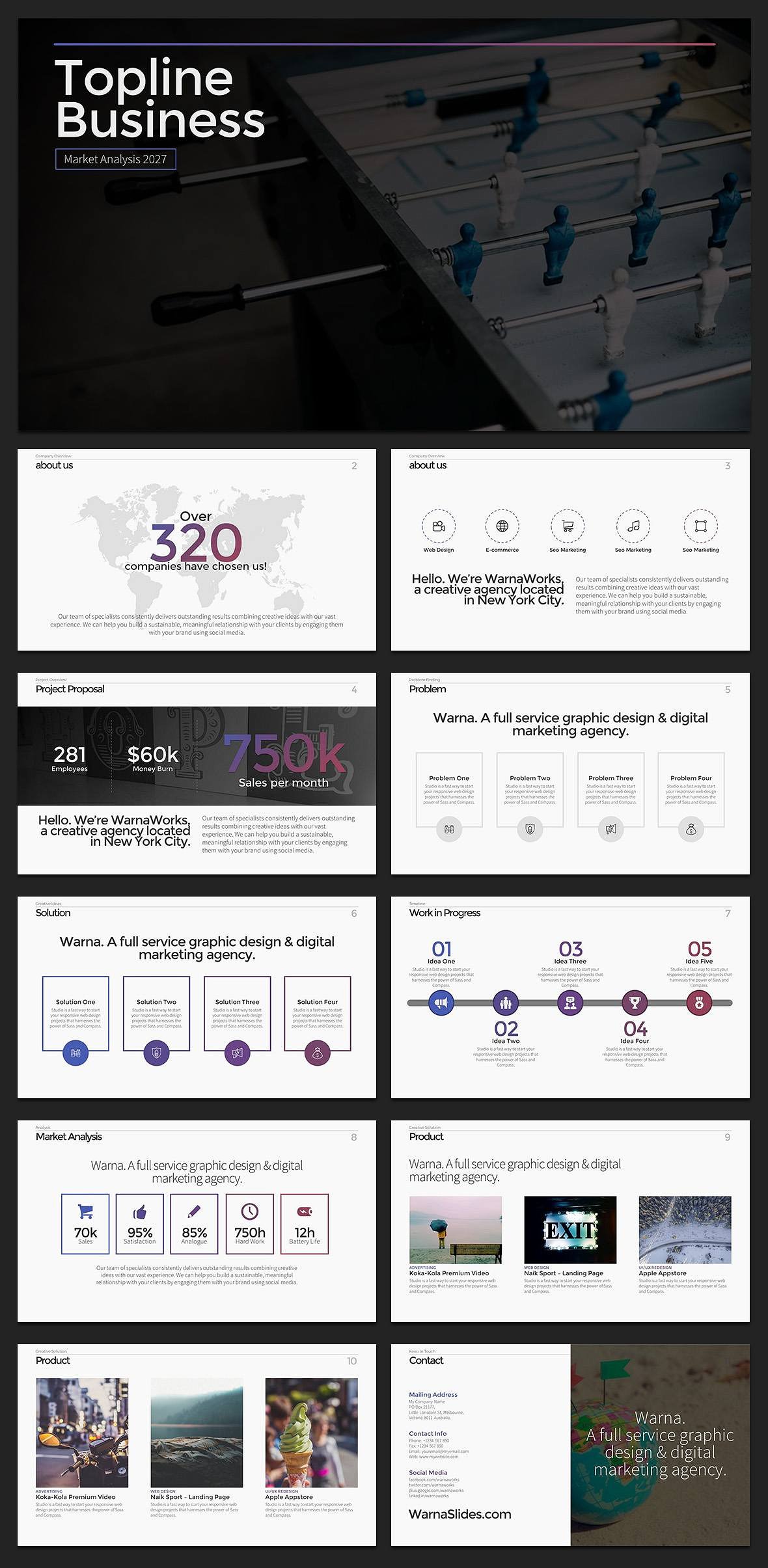 Topline PowerPoint Template