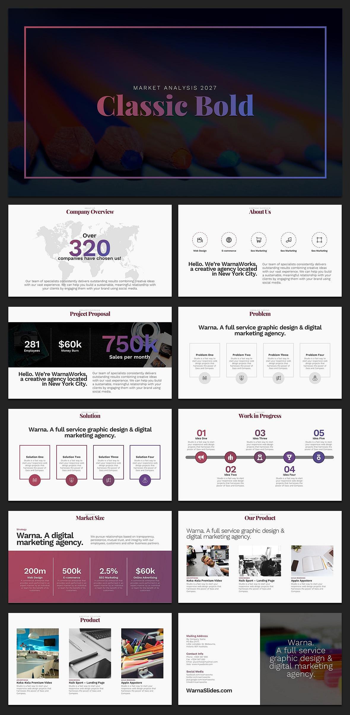 Classic Bold PowerPoint Templa