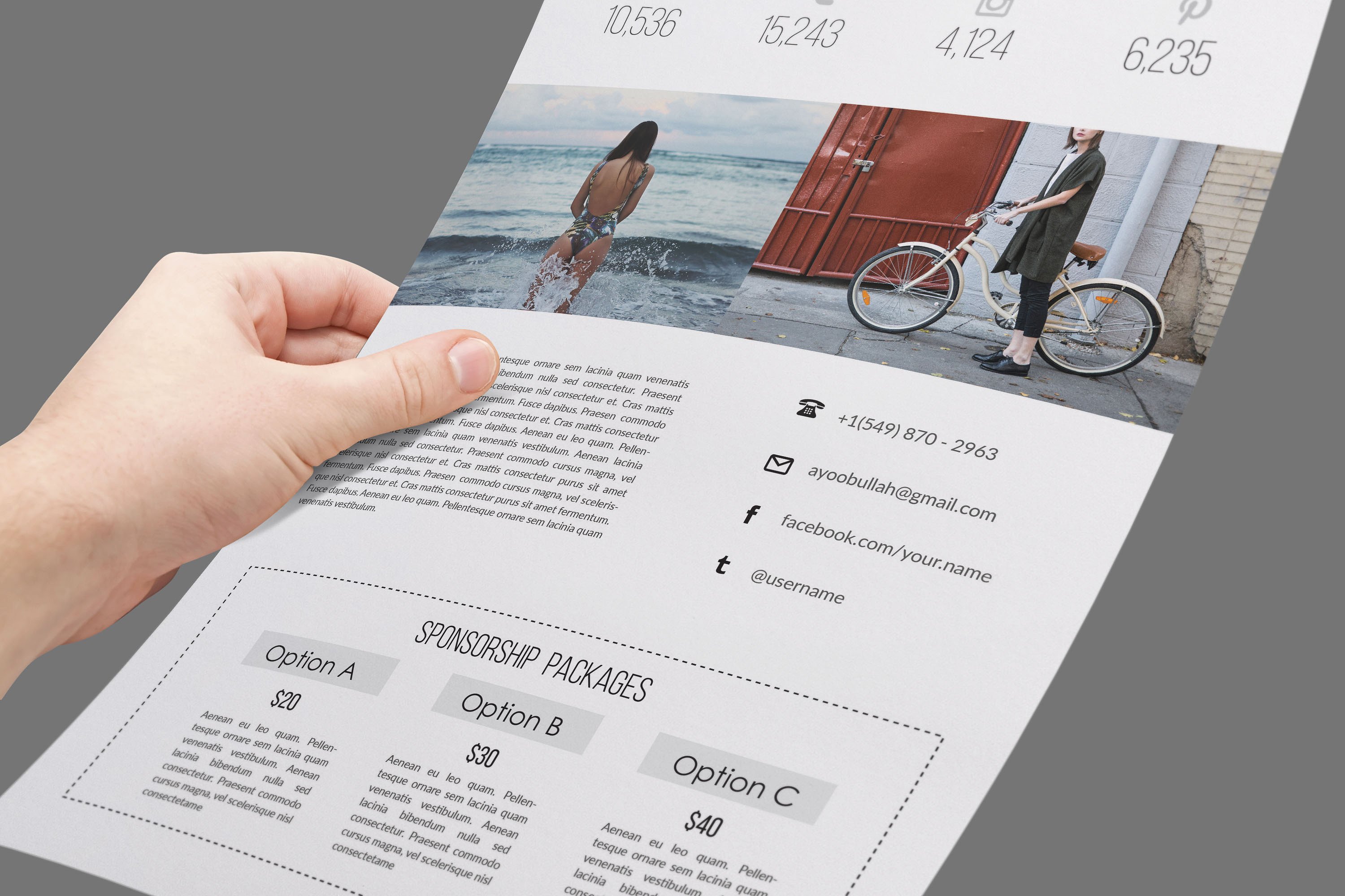 媒体博客排版设计素材工具包Modern 2-page med