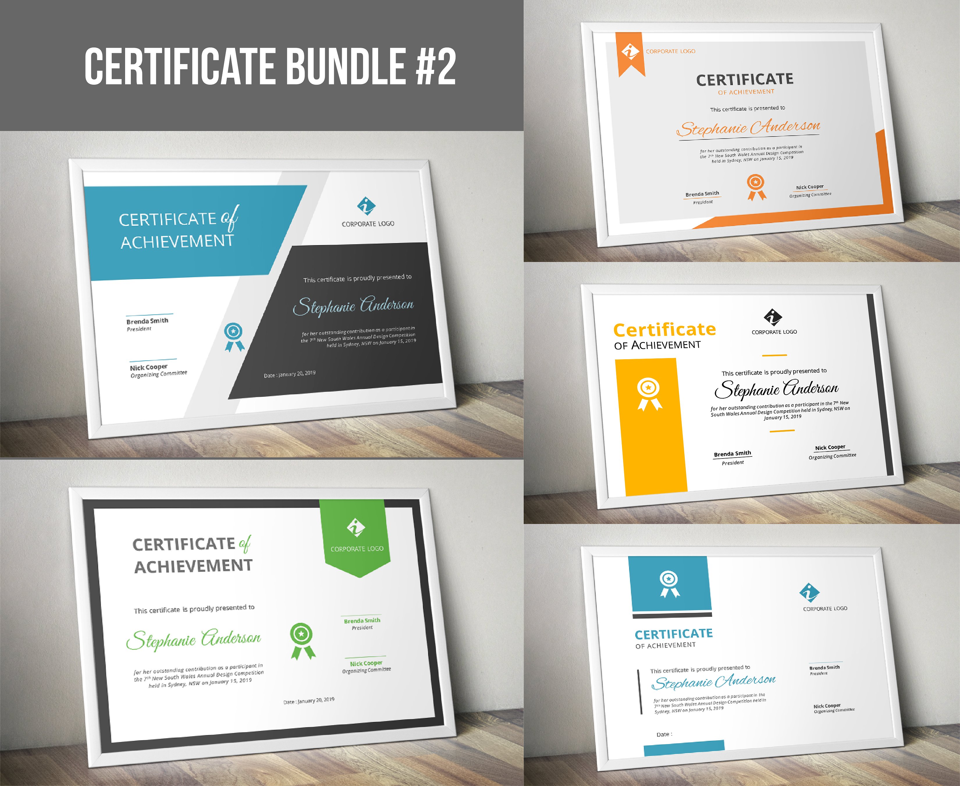 证书设计模板Certificate Bundle