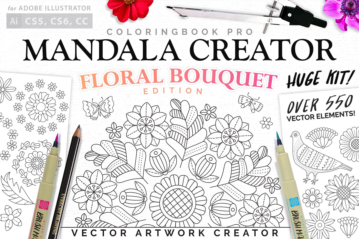 Floral Themed Mandala Creator