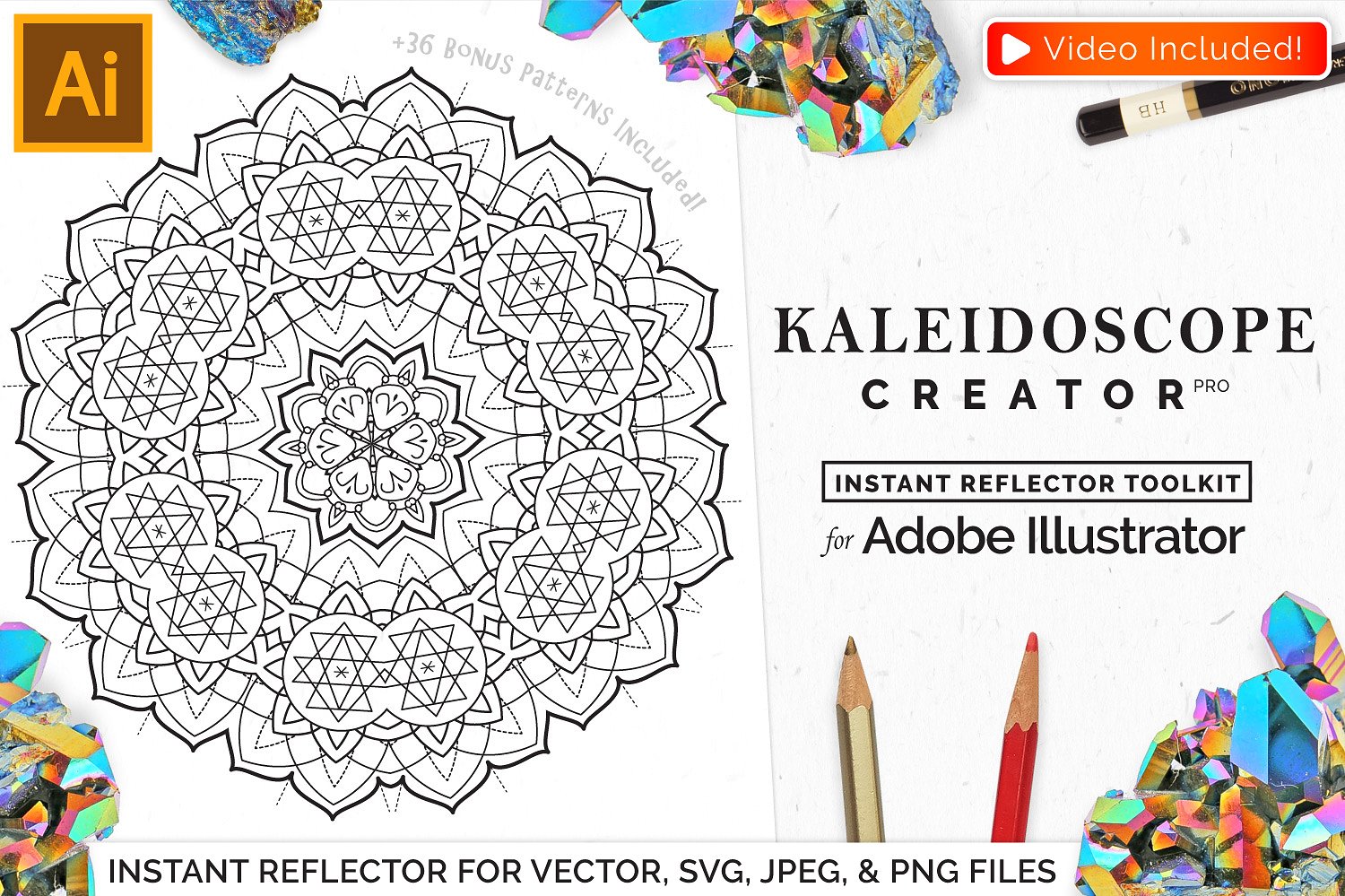 Vector Kaleidoscope for Adobe
