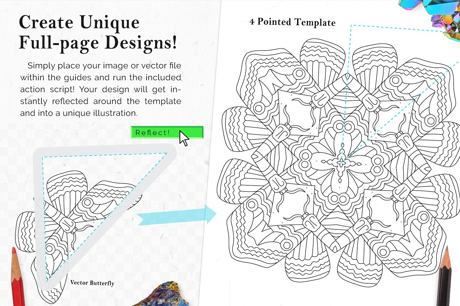 Vector Kaleidoscope for Adobe