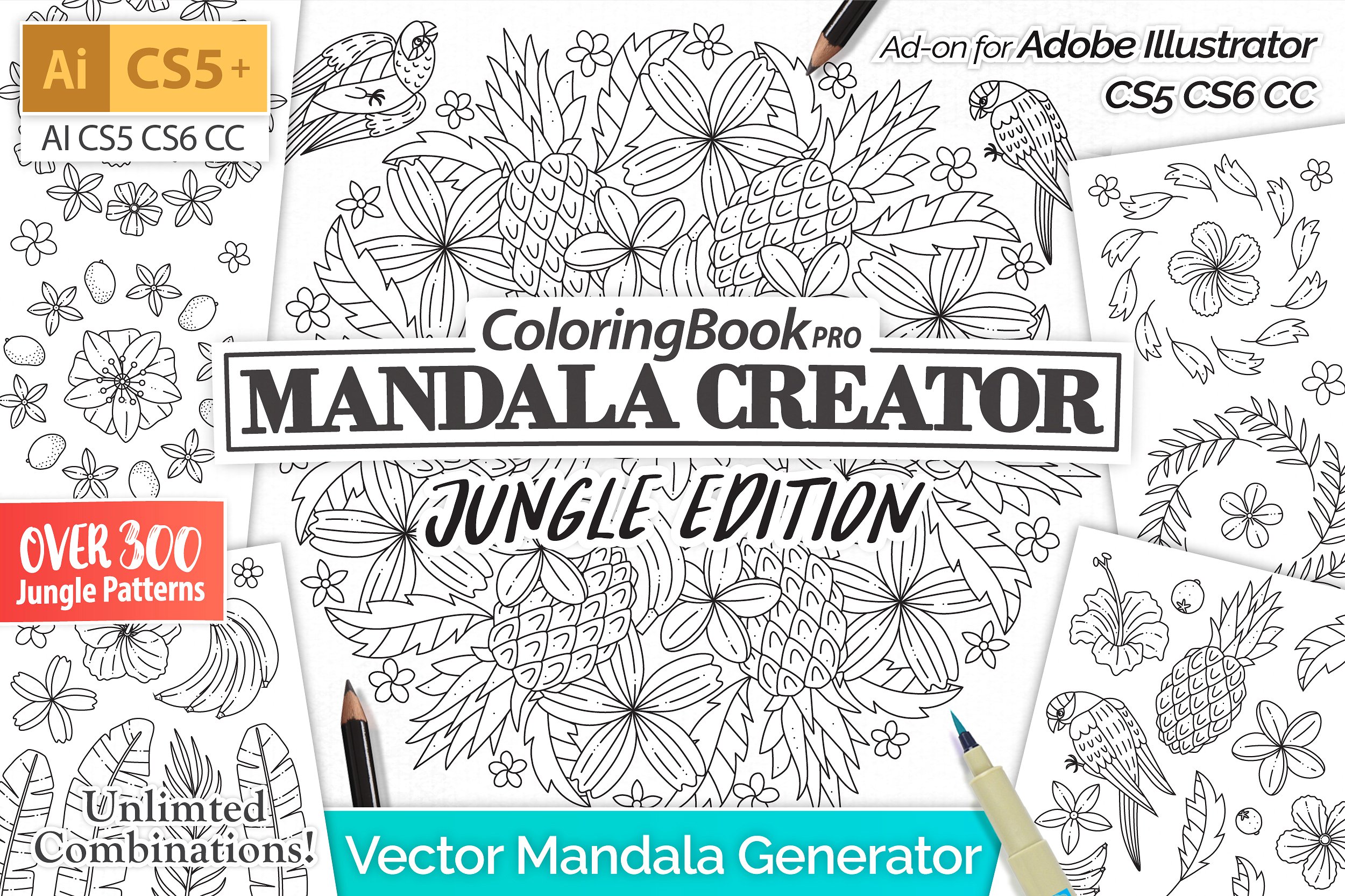 Jungle Vector Mandala Creator