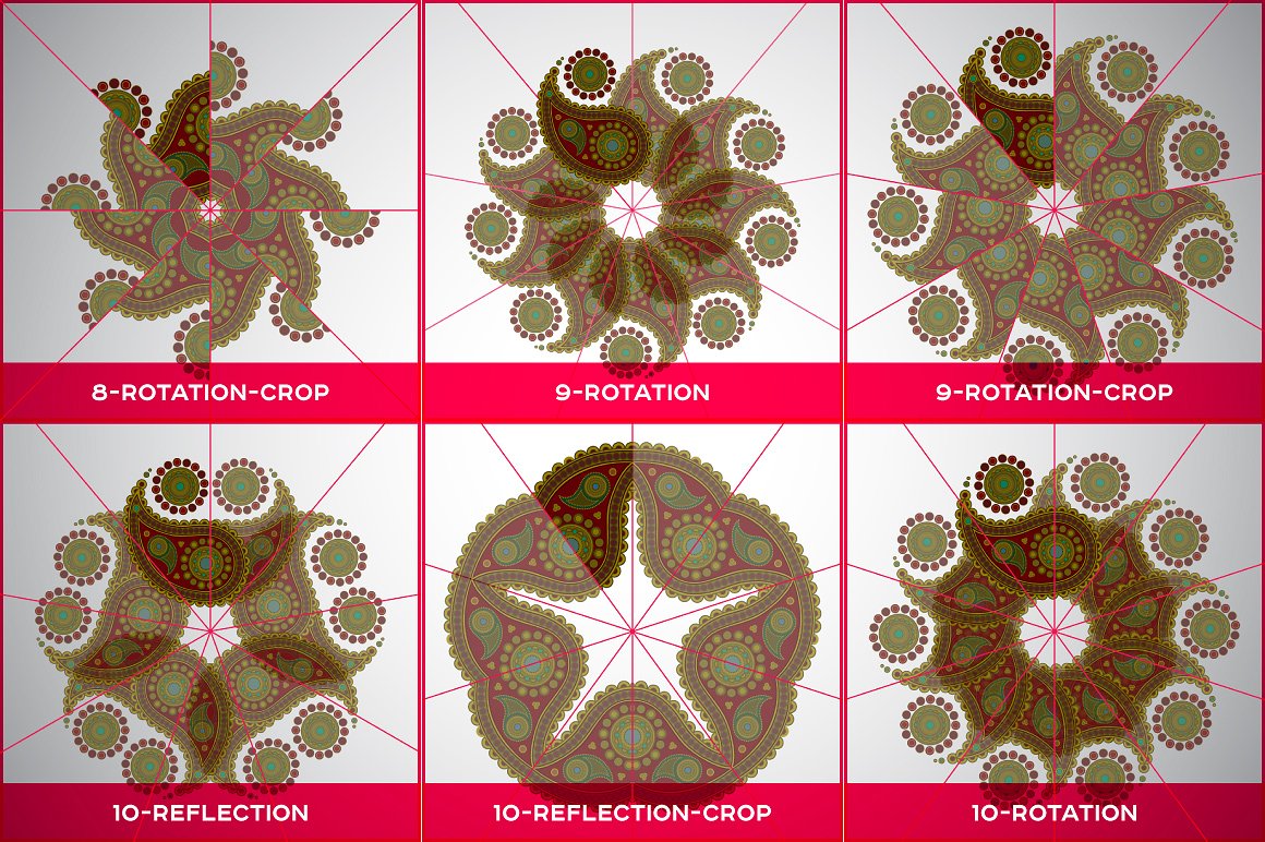 Ai Mandala Ornament Templates