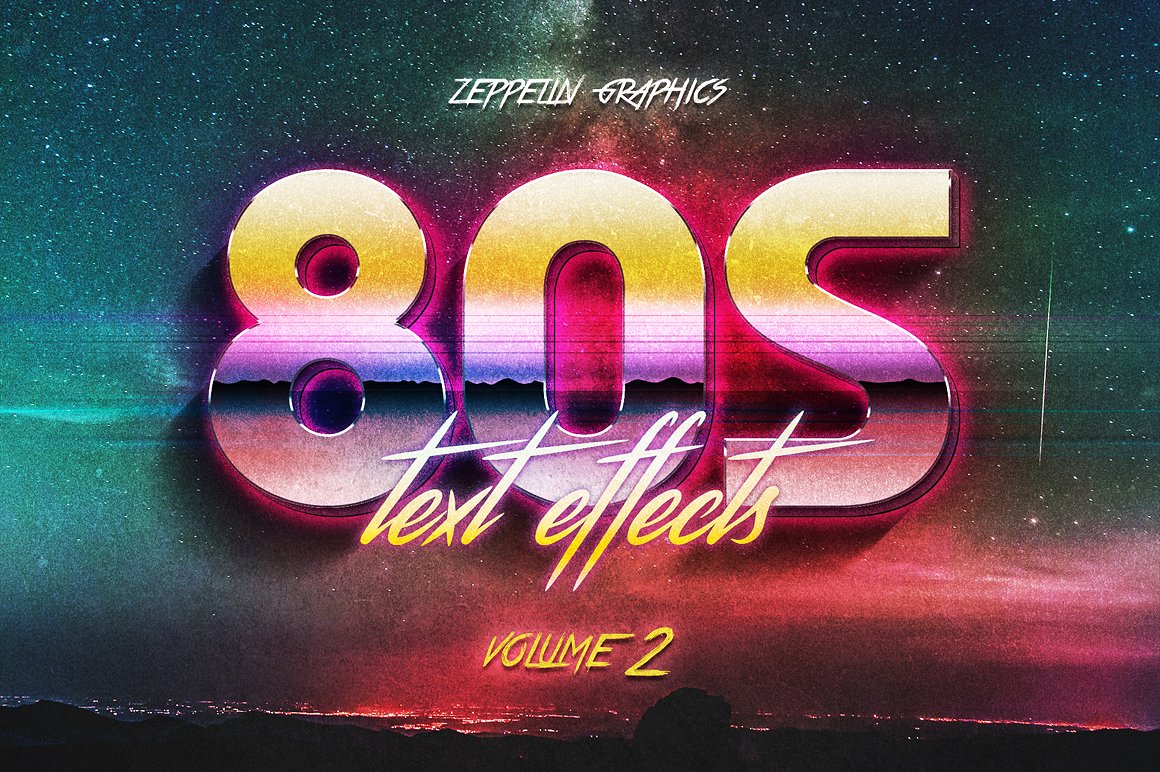 80年代文字效果80s Text Effects Vol.2