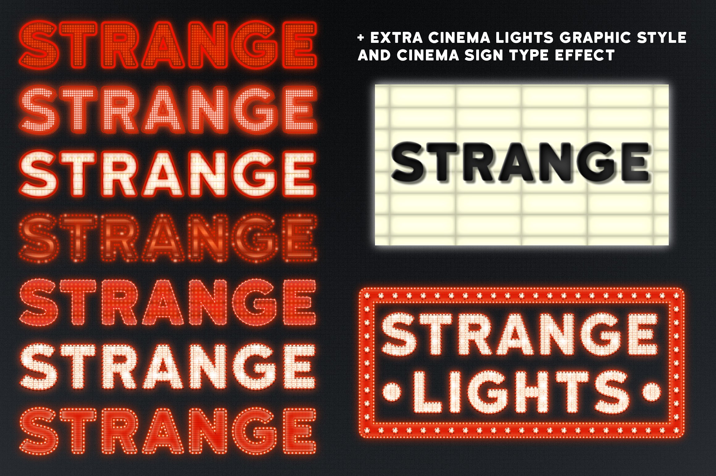 80年代店铺招牌设计素材Strange Lights by