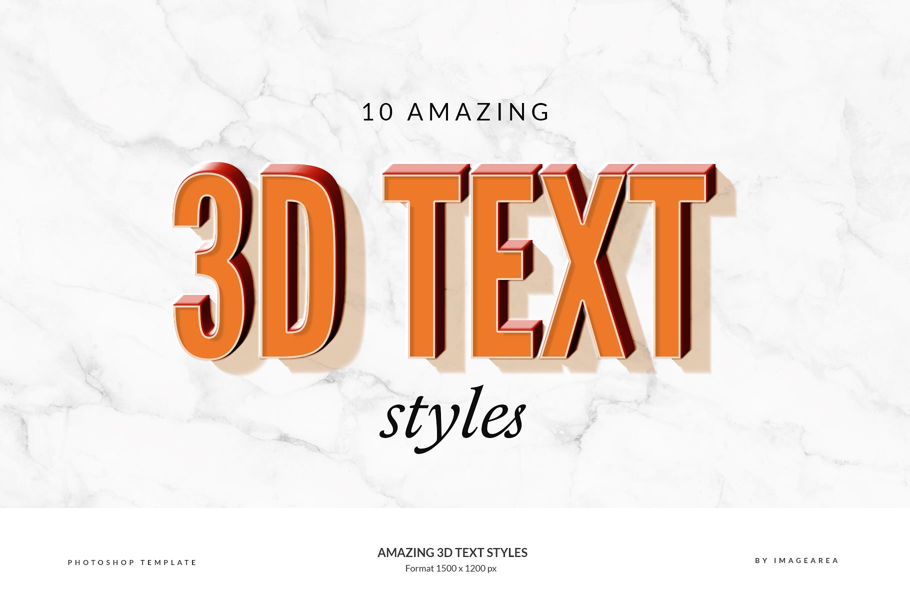 3D文字效果Amazing 3D Text Styles