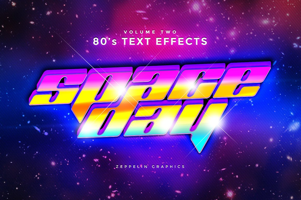 80年代文字效果80s Text Effects Minib