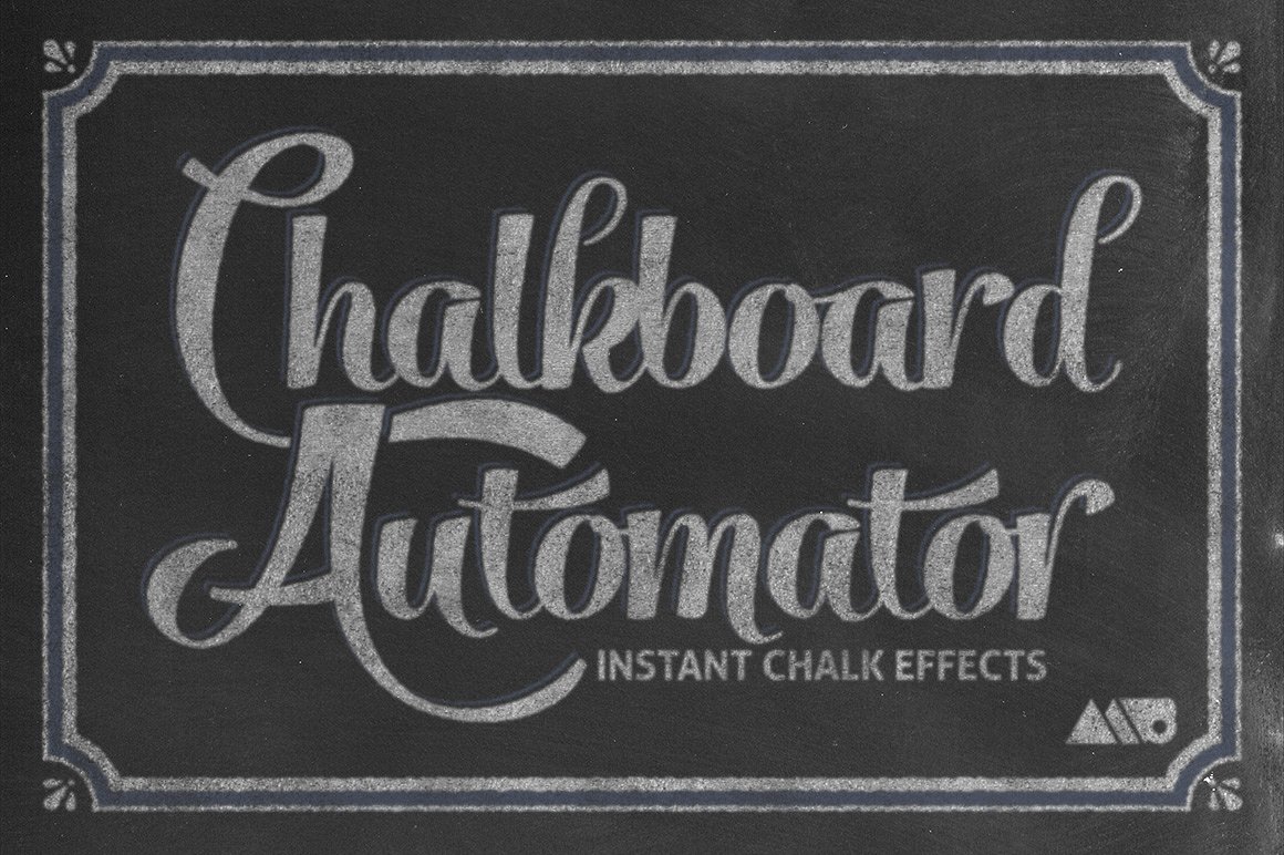 粉笔效果纹理Chalkboard Automator - C