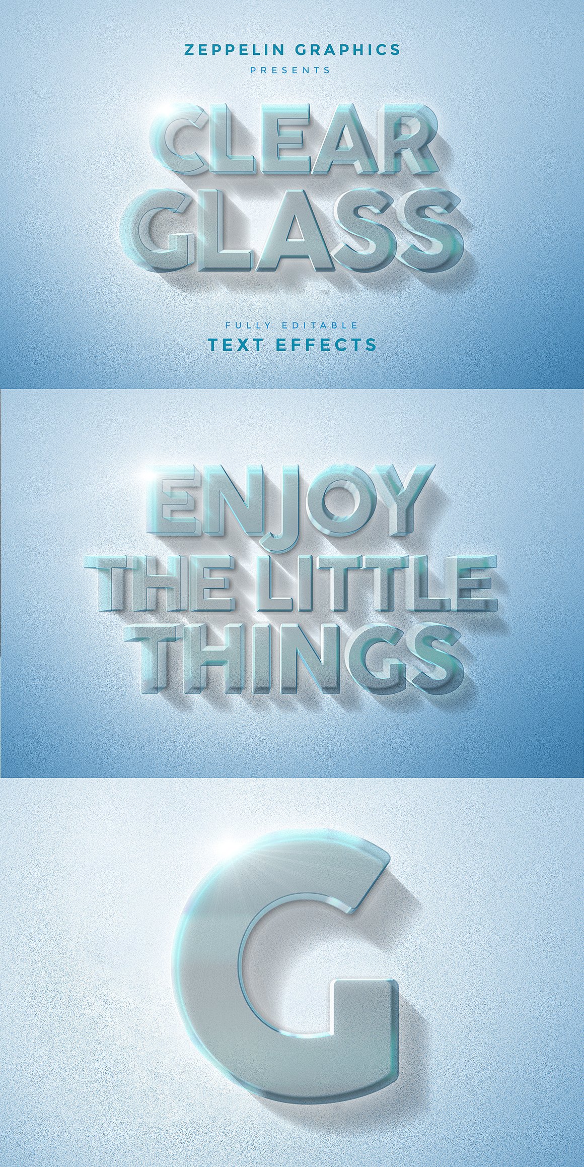 3D文字效果PSD模板3D Text Effects Bun