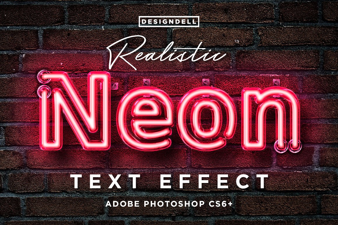 Realistic Neon Photoshop Effec