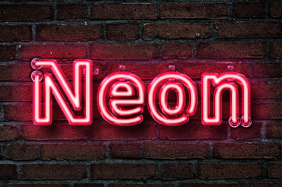 Realistic Neon Photoshop Effec