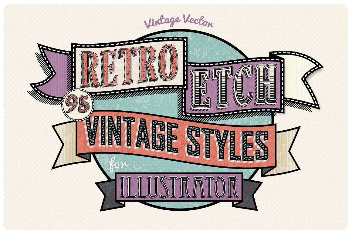 经典蒸汽朋克文字效果Retro Etch - Vintage
