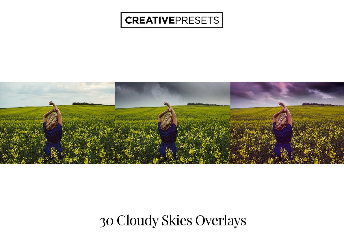 天空覆盖设计Cloudy Sky Overlays #198