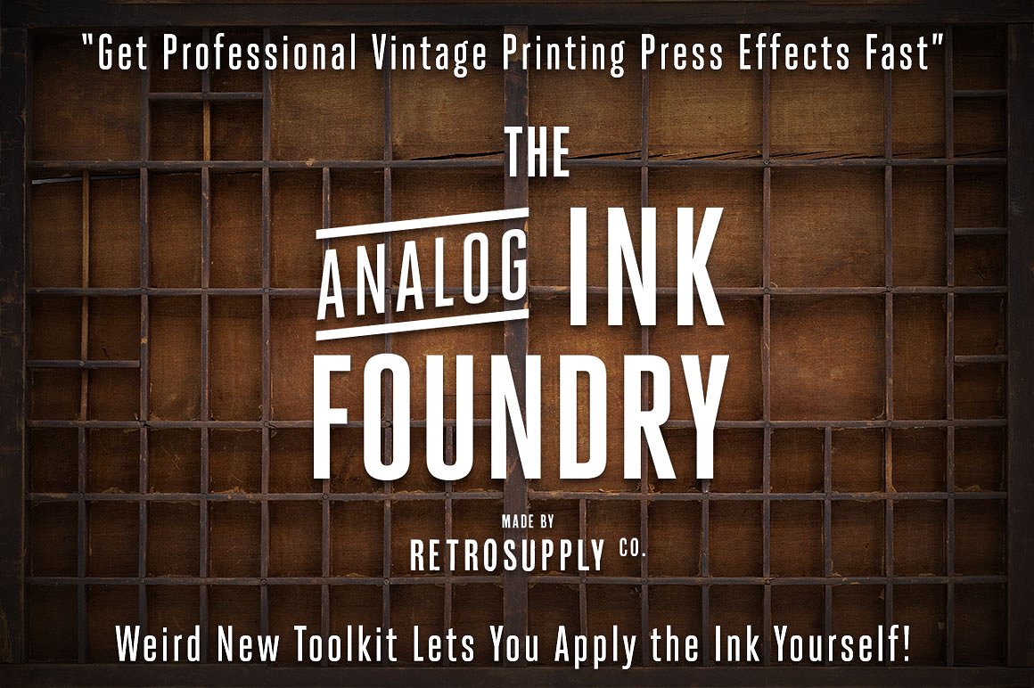 复古纹理设计素材Analog Ink Foundry - P