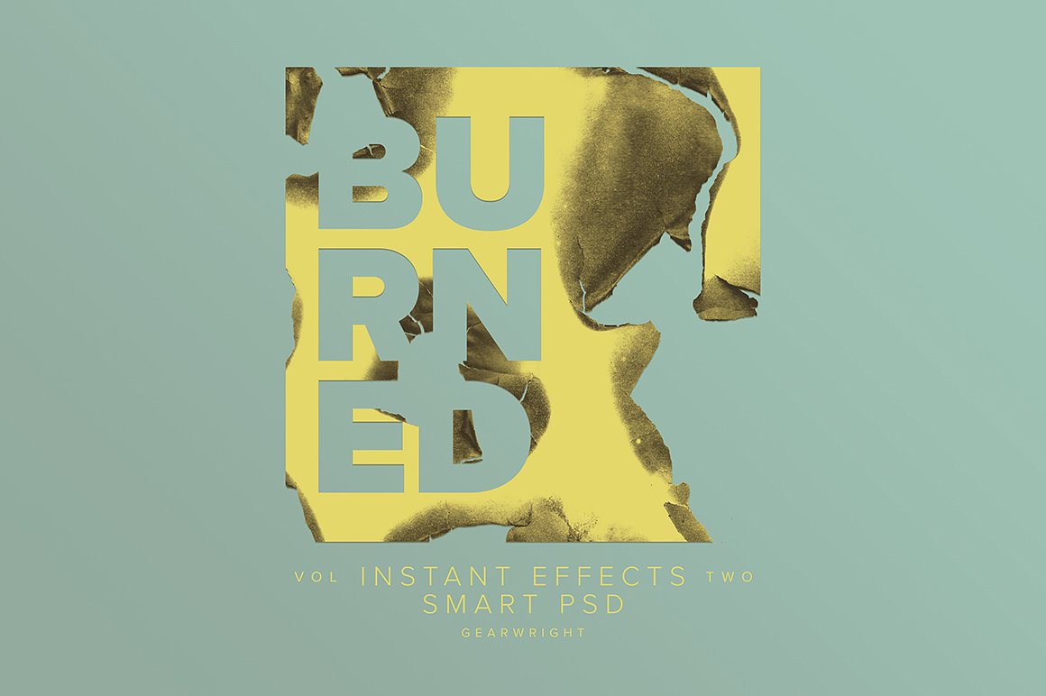 烧焦效果PSD模板Burned Smart PSD Vol.