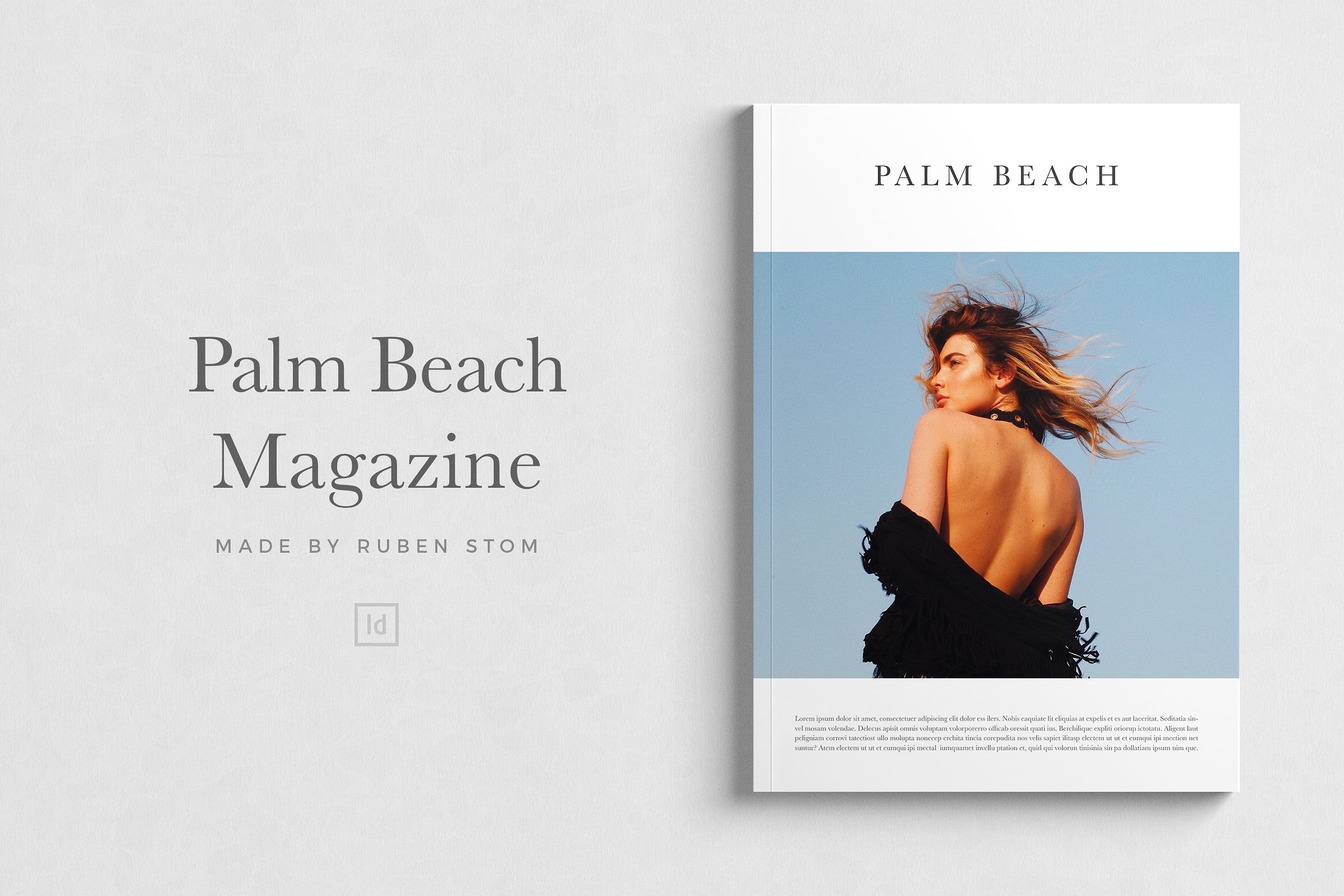 摄影杂志设计素材Palm Beach Magazine Te