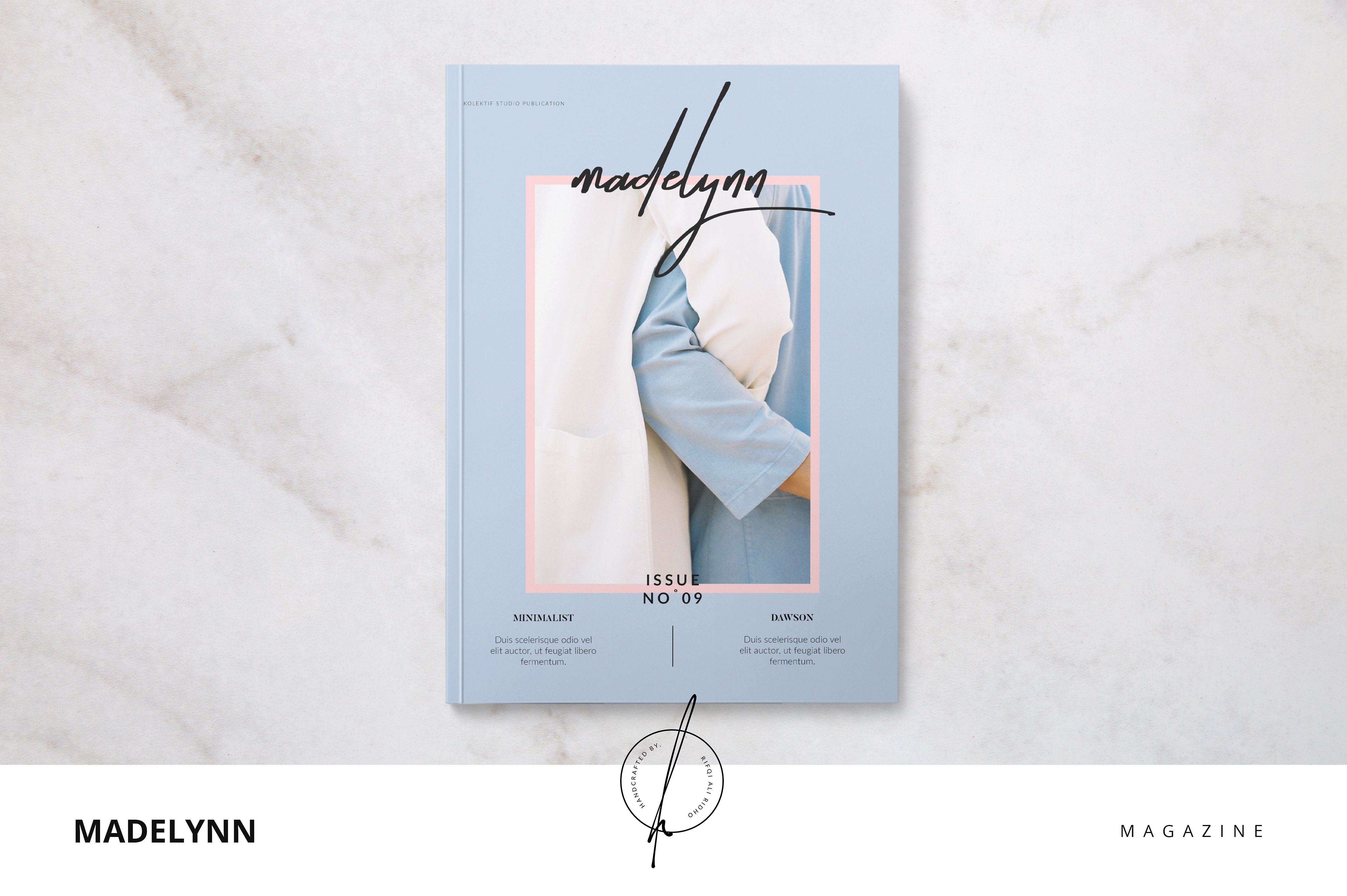 简约风格杂志设计模板Madelynn Magazine