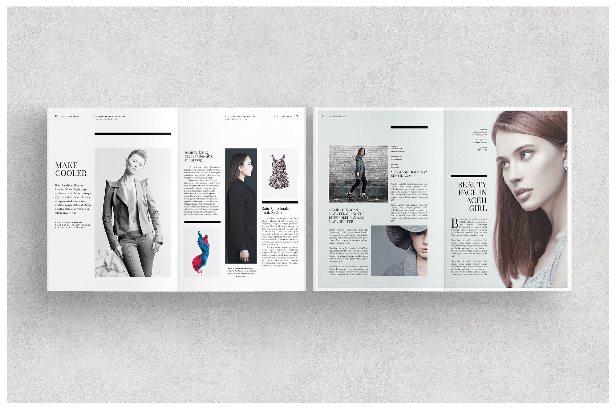 时尚杂志设计模板Magazine