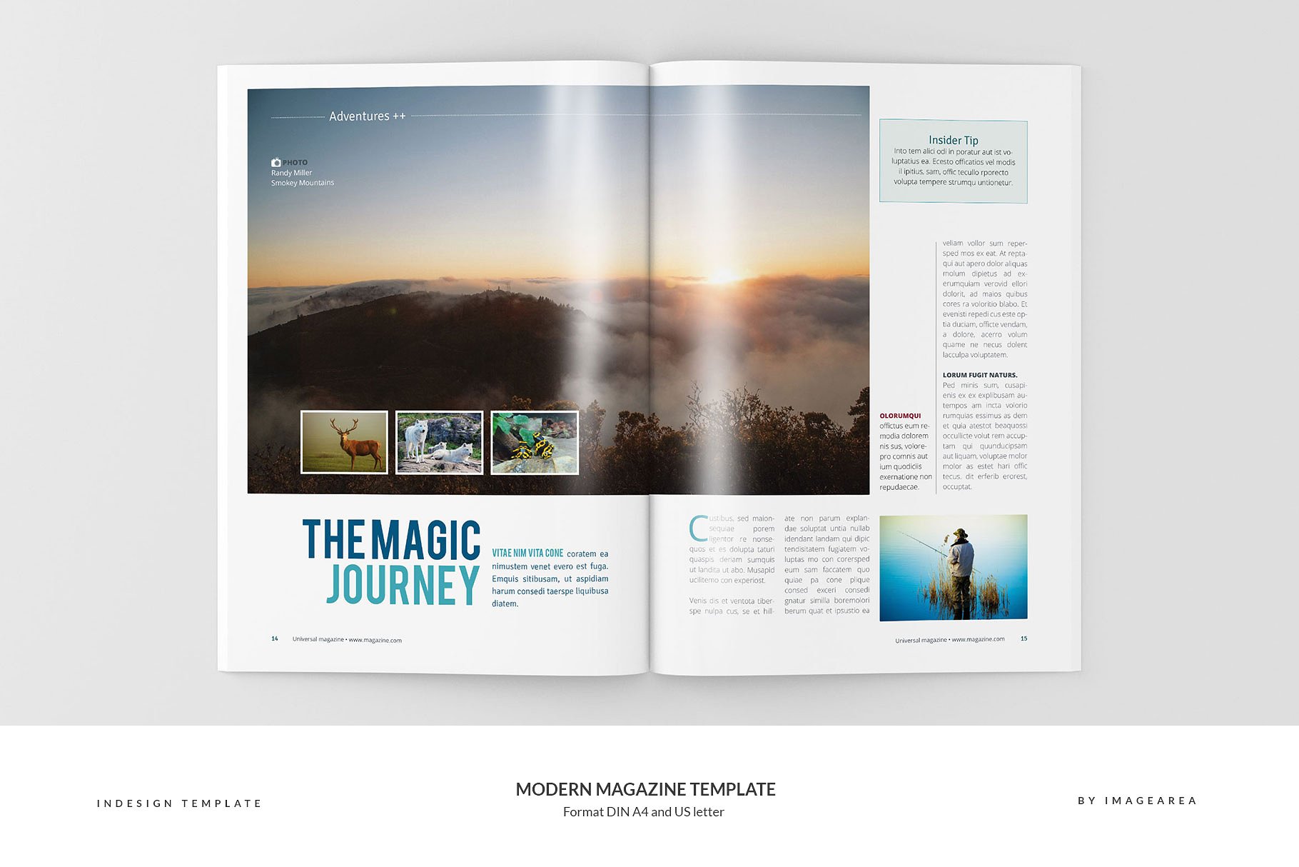 创意企业画册杂志设计模板Modern Magazine Te