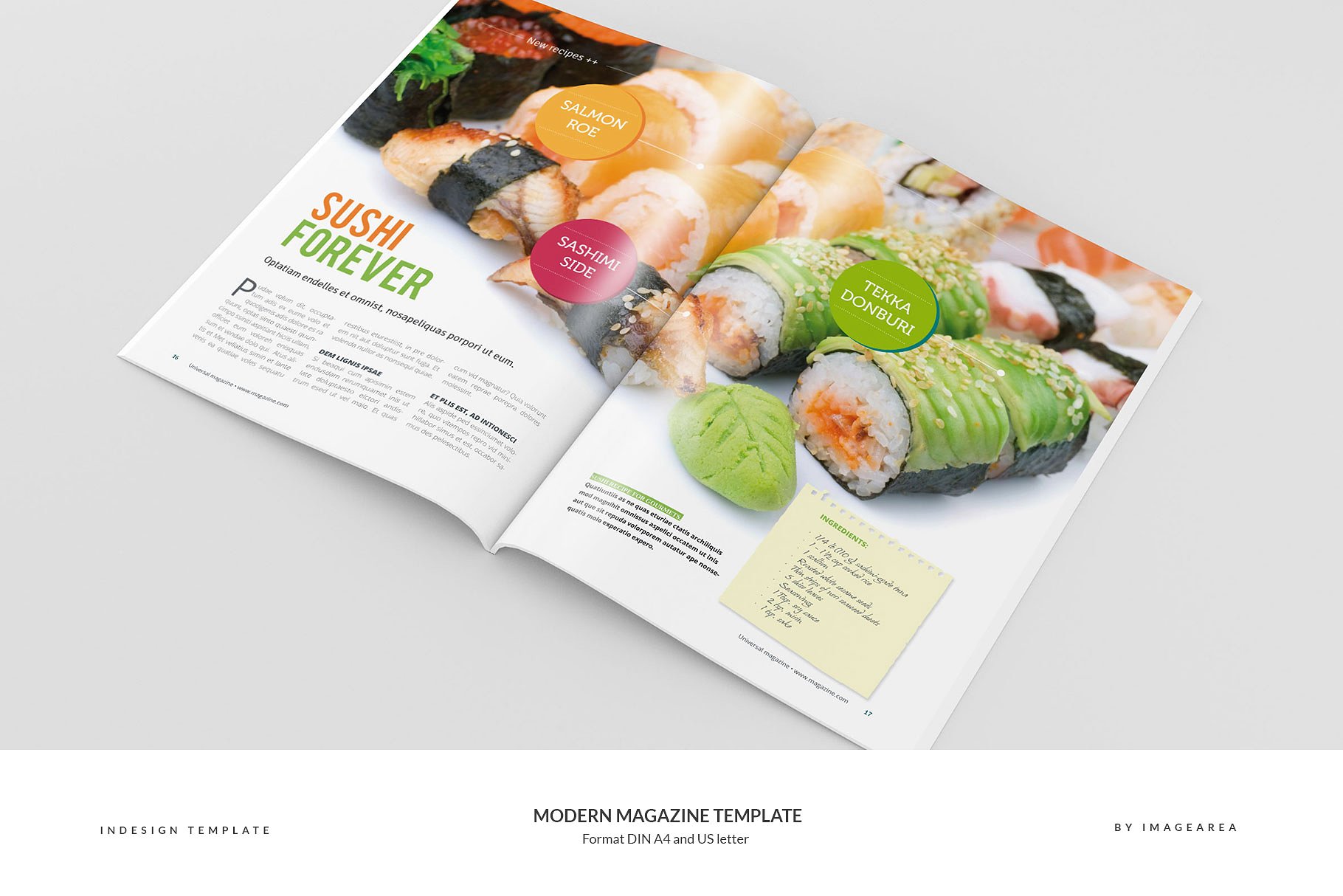 创意企业画册杂志设计模板Modern Magazine Te